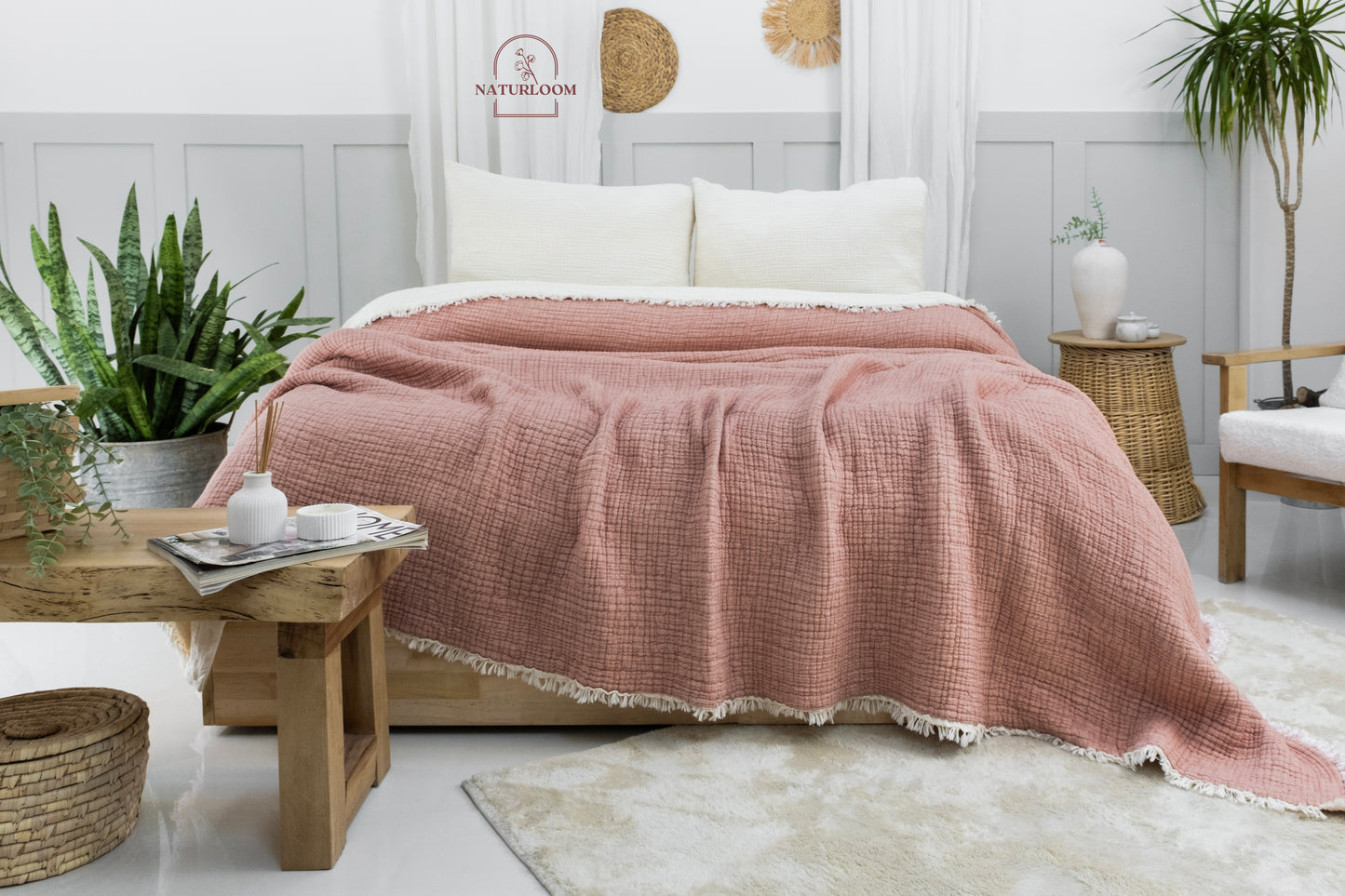 Eco friendly organic quilt bedding