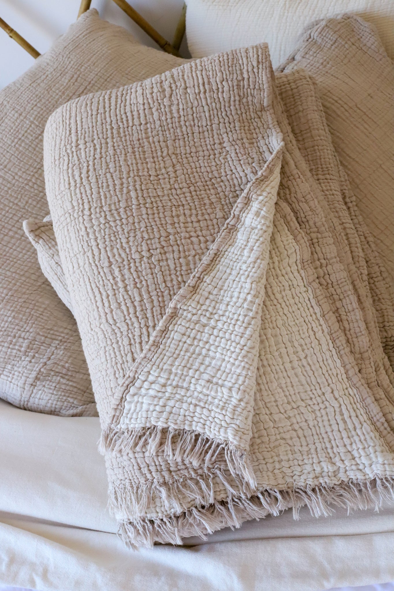 King size cotton online throw